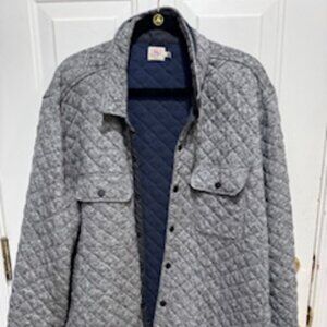Faherty Quilted Shirt Jacket – Gray – Men’s XXL